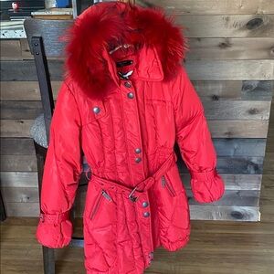 Pellessimo Red Down filled Coat